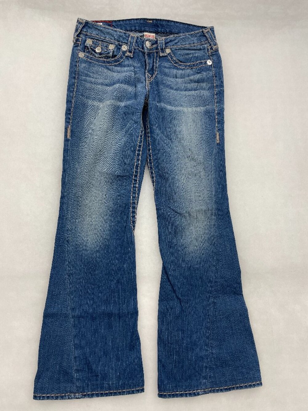 True Religion Joey Super T Flare Leg Jeans Made In USA Vintage Women's 29x31